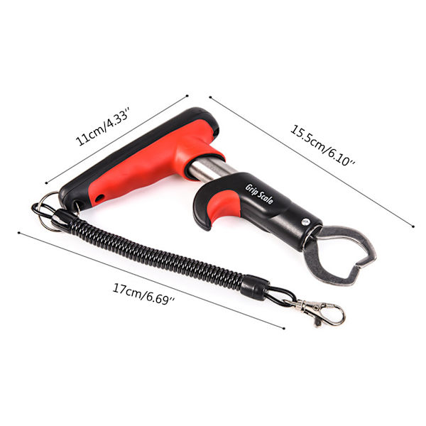 Fiskegripare i minivapenstil med 25 kg (55 lb) Digital Scale Fish Grip Lip 16 cm (6,3") Bärbart Fishs Control Tool Hållbar