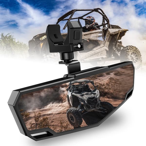 Justerbart UTV Sidespeil Glass Universelt 1.5“-2“ Rullestang