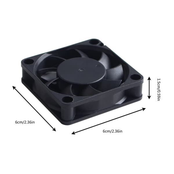 3D Printer Hotend Køleventilator 6015 Hydraulisk Kit 24V 0.07A 3350RPM til K1