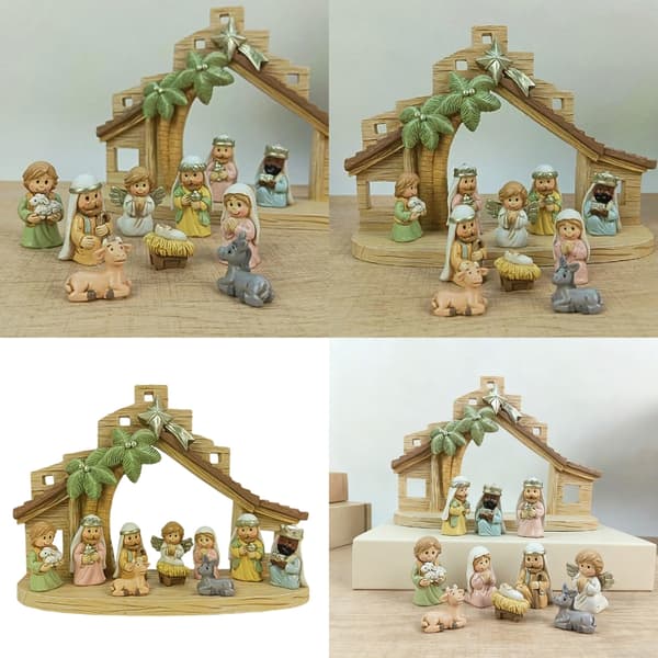 Julekrybbefigurer, Julefigur Ornament Julekrybbe Scene Statue