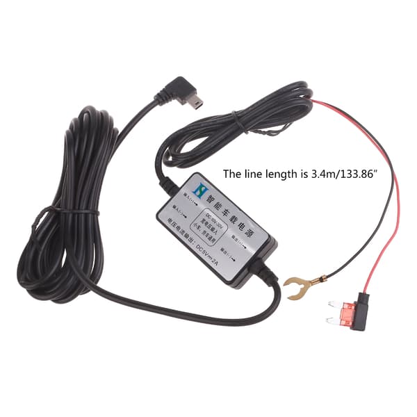 Step Down Spændingsstrømforsyning Udgangsadapter Mini USB DC10V-30V til 5V 2A