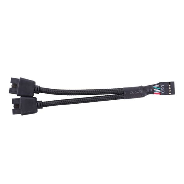 9Pin USB Header Hun 1 til 2 Han Forlængerkabel Kort Desktop 9-Pin USB HUB