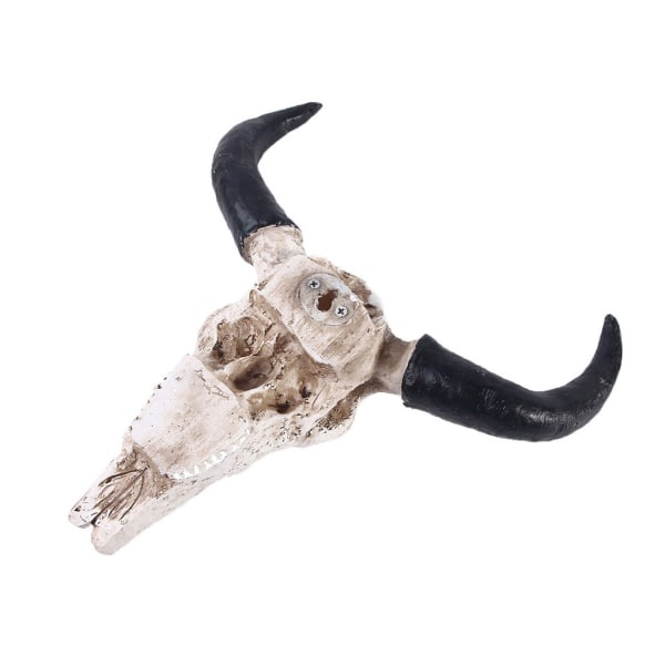 Animal Long Horn Cow Skull Vägghängande för kreativa Halloween konsthantverk Orname