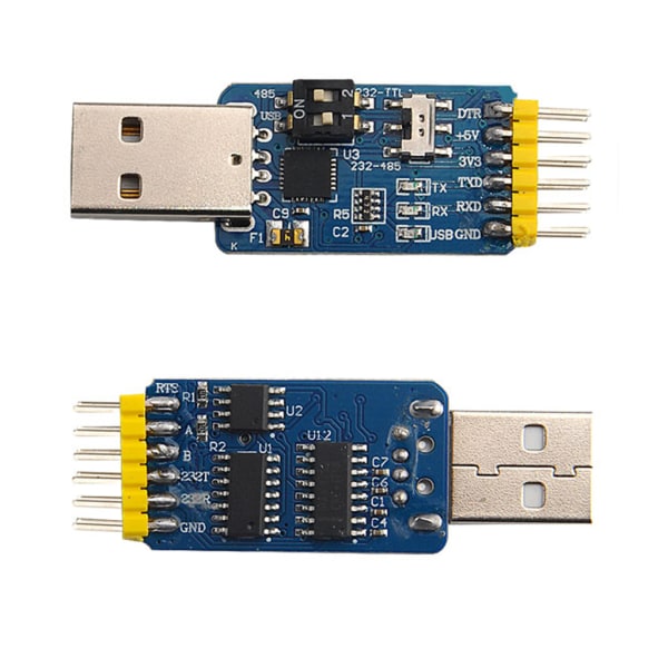 CP2102 USB 2.0 till TTL Nivå Ladda ner Kabel till seriekort Adaptermodul 5V 3.3V Debugger TO 485 232 Stöd Win10