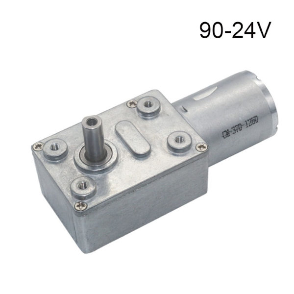 JGY370 2 RPM - 375 RPM Suuri Vääntömomentti Nopeuden Alennusvaihde 6V/12V/24V Metallinen Kierrepyörämoottori Käännettävä Hidas Kierrepyörämoottori