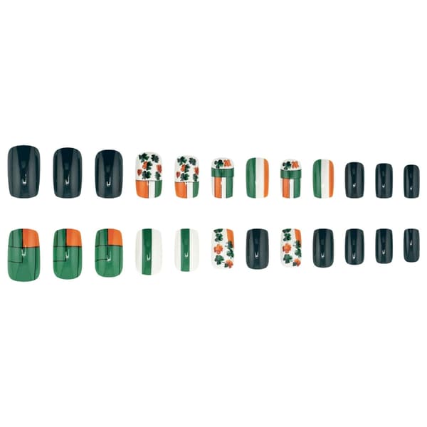 Medium Grøn Shamrock Tryk på Negle Patrick's Dag Manicure Kunst Tilbehør