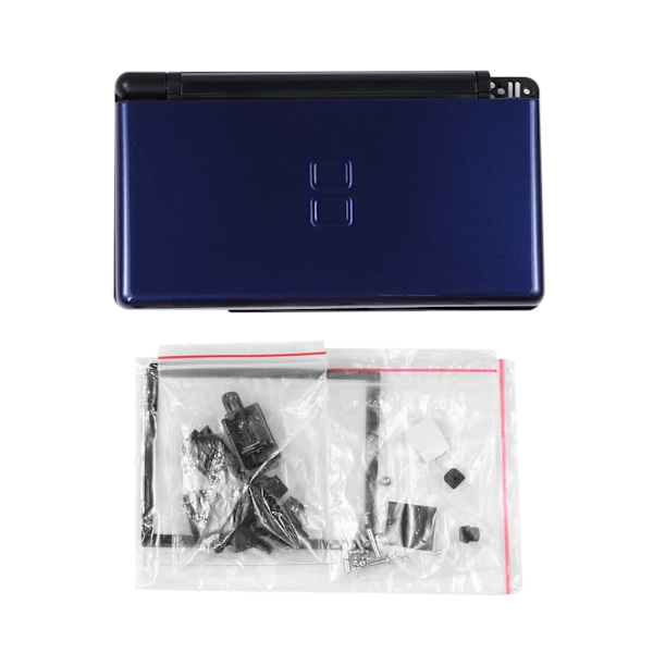 Komplett set case med knappskruvar Cover Skal Kit Ersättning för NDSL-konsol reparationstillbehör Pink