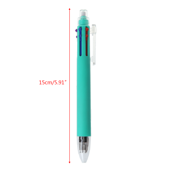 0,7 mm 5 färger i en infällbar kulspetspenna Mekanisk penna Slät skrift