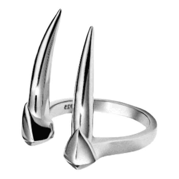 Simple Animal Beast Fangs Ringar Silver Ig Populära män Retro för kreativa smycken för honom Hennes flexibla finger smycken Me