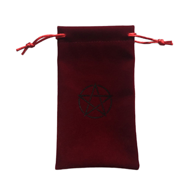 Pendel Divinasjonsduk Kortunderlag Runer Alterduk Bordspill Snørestropp Flanellpose Tarot Oppbevaringspose