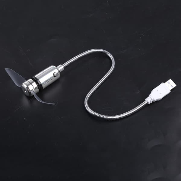 Luftkjøler Fleksibel USB-vifte for bærbar PC, stasjonær PC, USB-lader