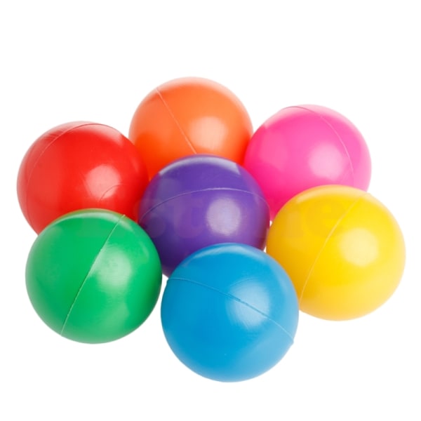 50 st Multicolor Baby Kid's Toy Ball Rund Mjuk Plast Ocean Ball 5,5 cm
