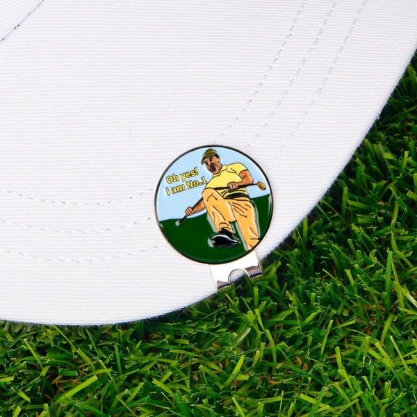 Golfbollsmarkörer för män kvinnor, avtagbar fästes enkelt på golfhatt, golfbollsmarkör med standard magnetisk hattklämma 5