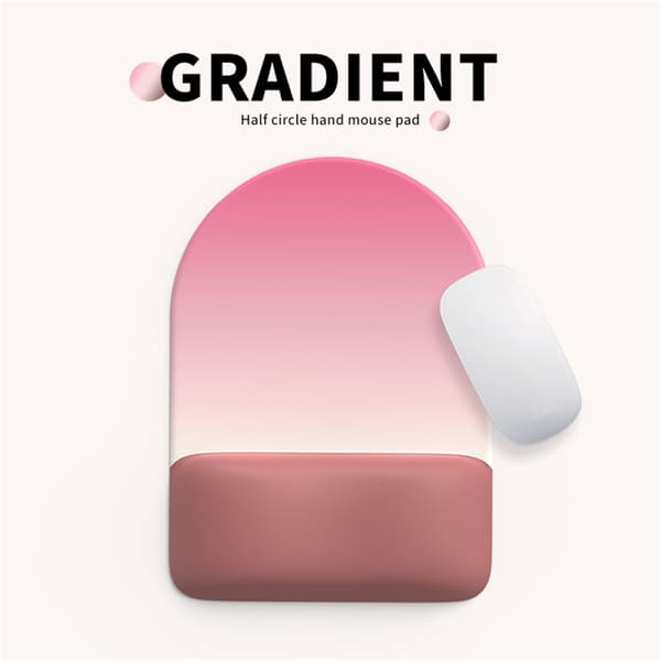 Ergonomisk Gradient Musemåtte med Hukommelsesskum Håndledsstøtte Skridsikker Base A