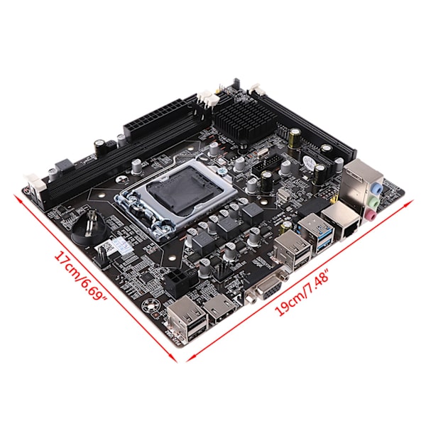 B75-1155 Moderkort för Intel Desktop Computer Socket 1155 Moderkort Stöd Dual DDR3 LGA1155 IntelCore 2/3gen