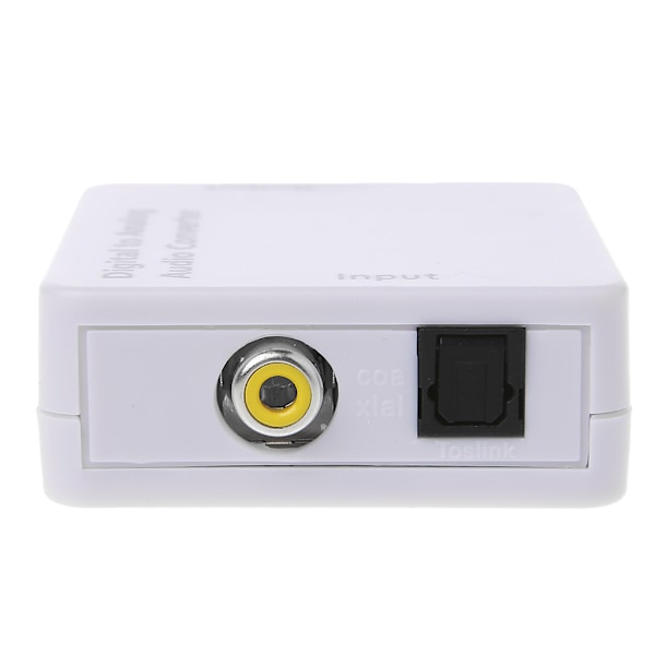 TV Optisk SPDIF/Koaxial Digital till Analog o Konverter Hörlursutgång RCA L/R