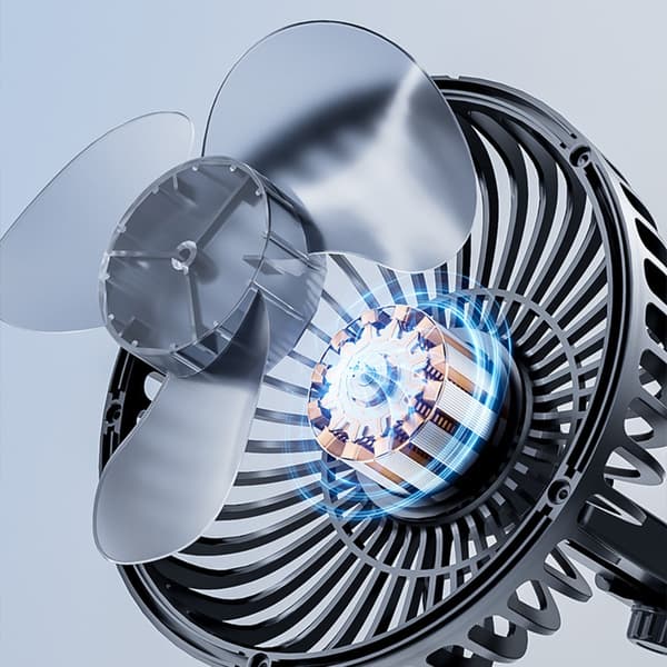 Bil Sugekop Ventilator Instrumentbræt Forrude Montering Køleventilator Luftcirkulationsventilator