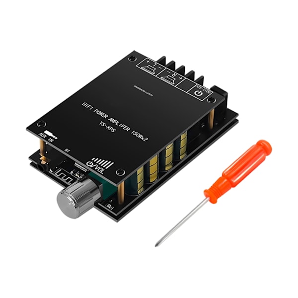 2x150W Bluetooth-kompatibel 5.0 Effektforstærker 2-kanals HiFi Audio Forstærker Underspændings Multi-Beskyttelse PCB-kort