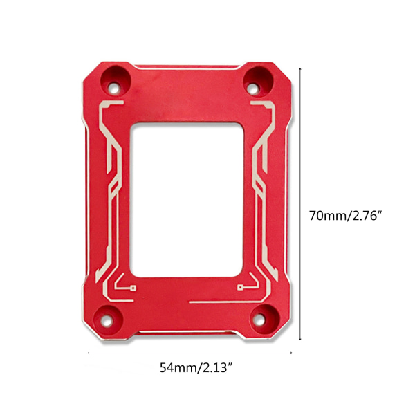 CPU-kylarspänne för LGA1700 12:e generationens CNC-aluminiumlegering CPU-böjningskorrigerare LGA 1700/18XX Fixerande bakplan Red