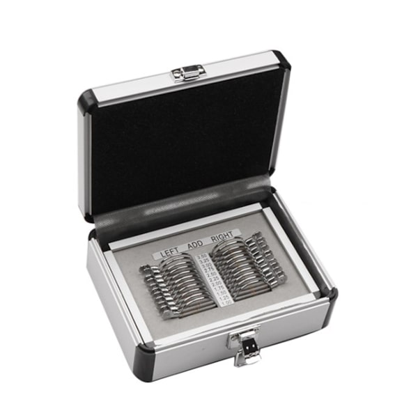 Optiska delar set 22 st progressivt set aluminium för case Synskärpa Test Professional