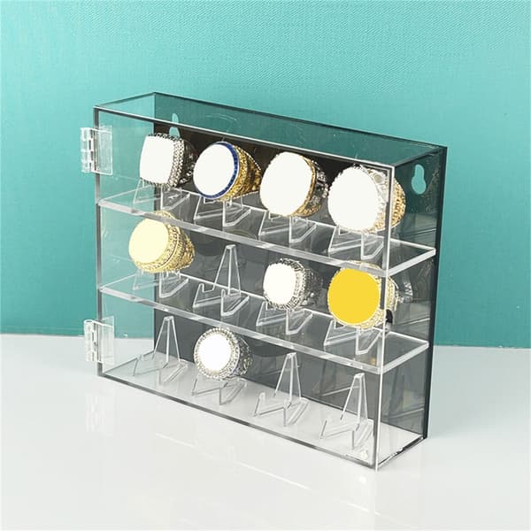 Akryl Baseball Ringer Utstillingsvindu Slots Display Case for Samlerringer