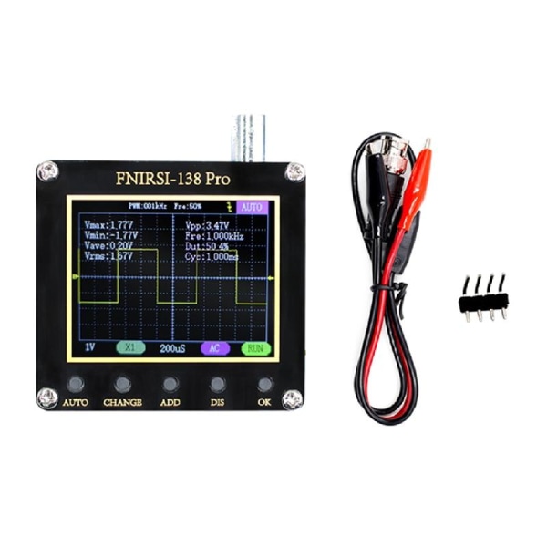 Handhållet Digitalt Oscilloskop 2,4" Mini Automotive- Oscilloskop 200Khz Digital Oscilloskop 2,5Ms/-s Samplingsfrekvens