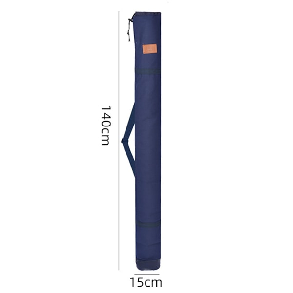 Multifunktionell fiskespöväska 3-storlek Vikbar bärbar förvaringsväska Stor fiskeparaplyväska Fisketillbehör Navy Blue 140CM