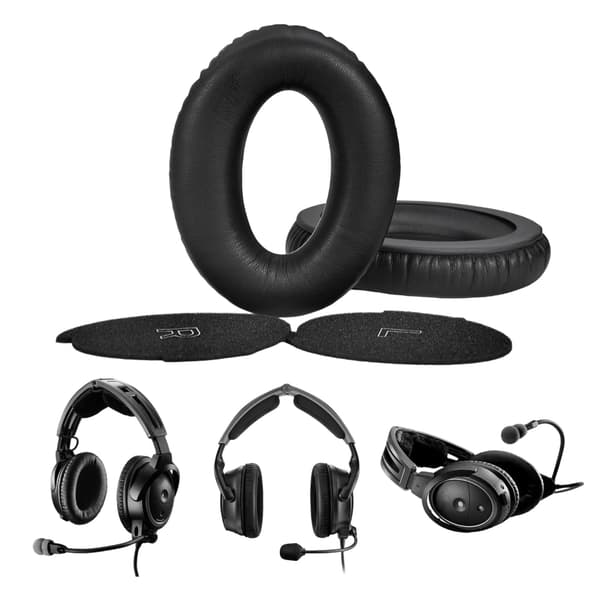 Bløde læder ørekopper til AviationA30 headsets støjreduktion ørepuder