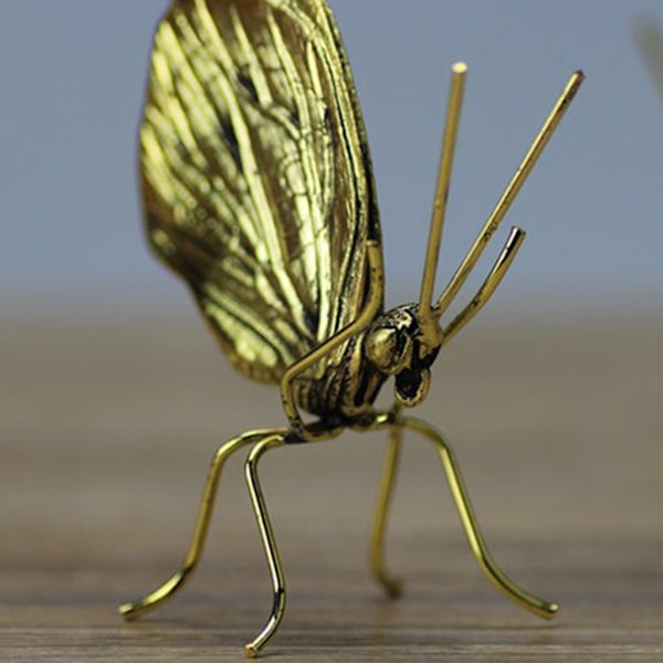 Nordic Metal 3D-skulptur Naturtrogna djurmyra för fjärilslegeringsstatyer Orname Little ant