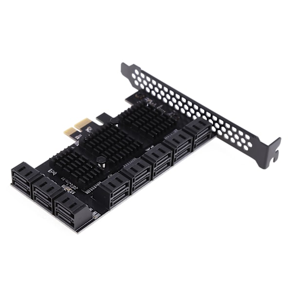 PCIE till SATA III 16-portars styrkort PCIe X1 X4 X8 X16 till SATA 3.0 6Gbps expansionskort Multi-Port hårddiskförstärkare