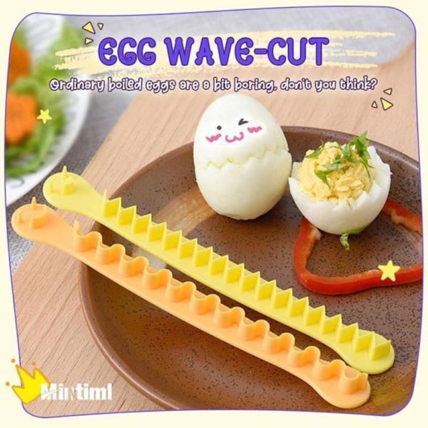 för Creative Egg Cooker Livsmedelsklass PP Äggskärare Form Hushållsköksverktyg Gi