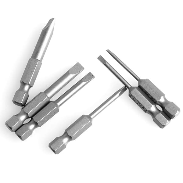 6 stk/sett 50 mm 2,0-6,0 mm flathode skrutrekkerbits