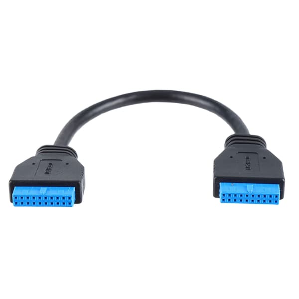 USB3.0 19PIN Header 1 til 2 Forlænger Splitter Kabel 19Pin Intern Forlængelse