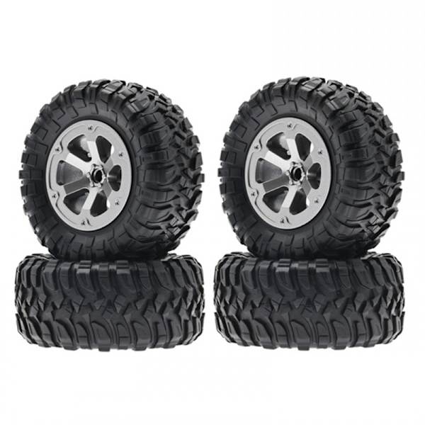 5mm-Hex RC Bil Gummihjul Dæk & Fælgsæt 73mm til WPL C14 C24 MN D90 99S med 6 Eger RC Crawler-Bil Tilbehør