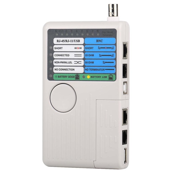 Fjärrkontroll RJ11 RJ45 USB BNC LAN Nätverkskabeltestare för UTP STP Spårare Detektor