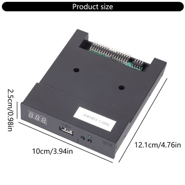 3,5 tommer diskettedrev SFR1M44-U100K 1,44 MB USB SSD diskettedrev-emulator