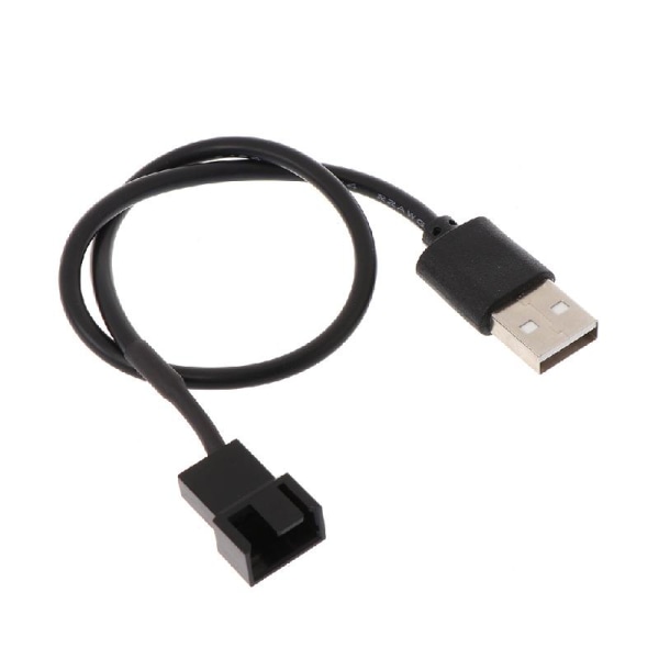USB 2.0 A Hane till 3-Pin / 4-Pin PWM 5V USB Sladdad Fläkt Strömadapter Kabel för Chassifläkt Adapter Anslutningskabel