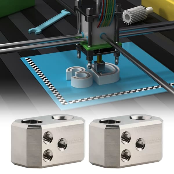 3D Printer Varmeblok til i3 MK4 Modelbygning og Prototyping