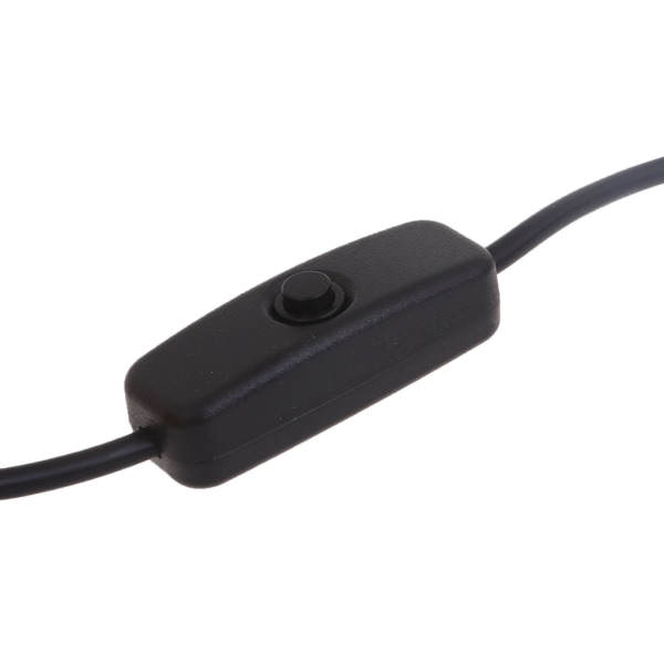 Micro USB Power Laddningskabel med Switch USB2.0 till MicroUSB Converter för RaspberryPi USB till mikro USB -kabel White 1m