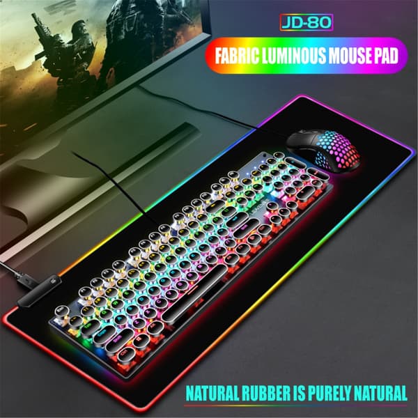 Gaming Musemåtte LED Musemåtte Computertastatur Måtte Musemåtte Udvidet Stor