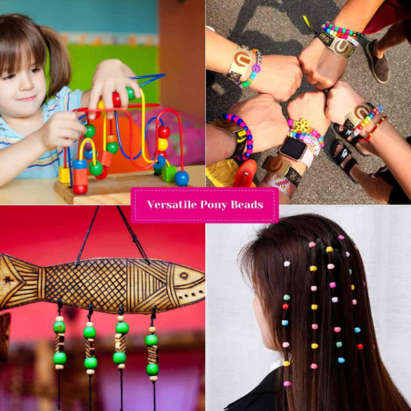 24 rutnät Alfabetspärlor Plastpärlor Tydliga bokstäver för ponnypärlor Armband Pärlor Cube Beads Kit med förvaringslåda
