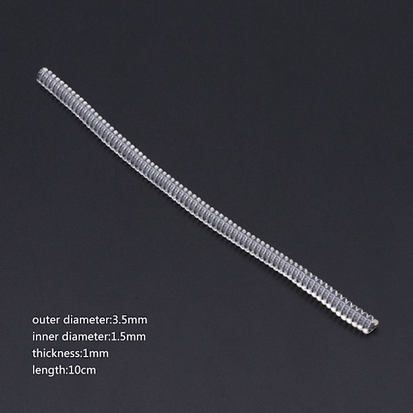 for Creative Klar Ringjusterer Usynlig Transparent Spiral Ledning Spenningsreduserer Justerbare Størrelser for Menn Dame Ring