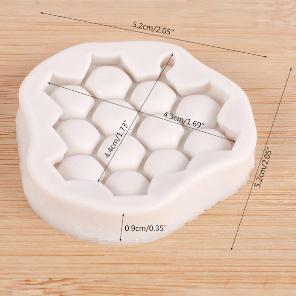 Silikoneform Honningkageform Sæbeform Kagebageform DIY Dessertkageform