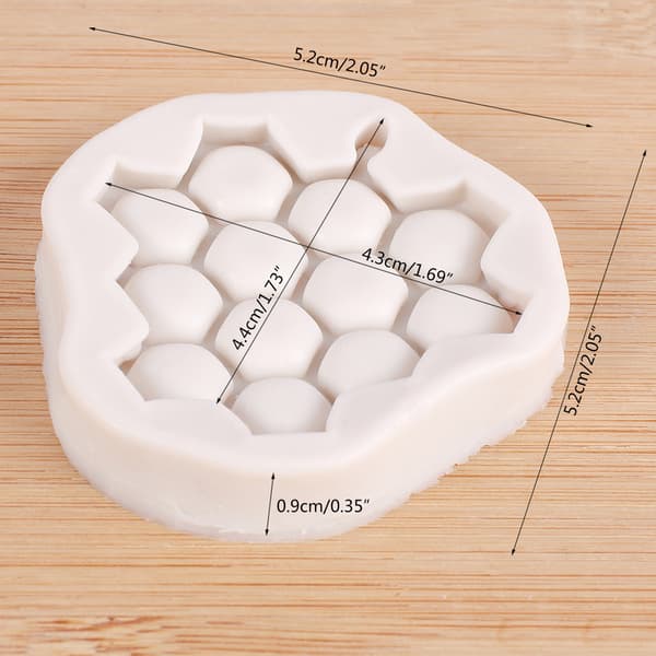 Silikonform Honungskaka Form Tvålform Kakbakningsform DIY Dessert Kakform