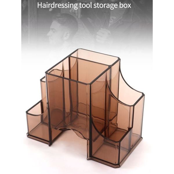 Salongsaxhållare, saxhållare, modernt frisörverktyg Desktop Organizer Tillbehör för hårstylistkontor Transparent