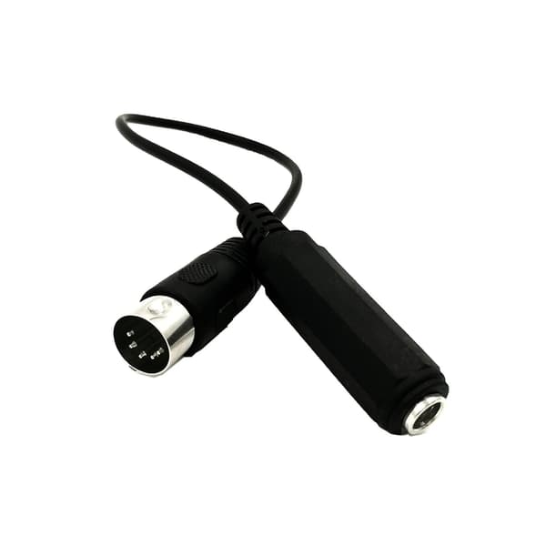 6,35 mm TRS hun til 5-benet DIN-kabeladapterledning til lydenheder
