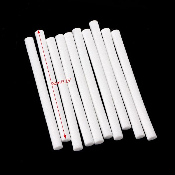 10 stk. Luftfugter Filter Bomuldsstav 80 mm til Aroma Diffusere Luftfugter