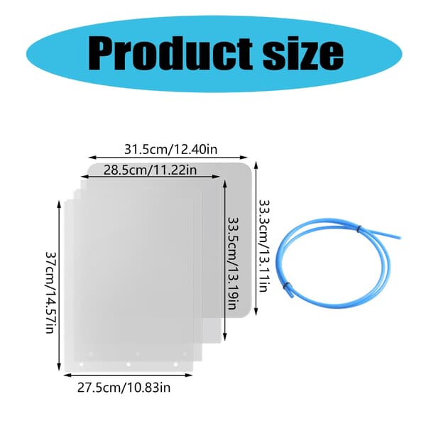 Solid Metallkabinett Panel Kit for Tilpasning av 3D-printere