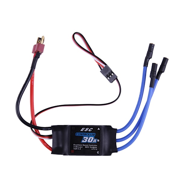 XXD 30A borstlös motorhastighetskontroll för helikopter Mini Quadcopter Drönare Tillbehör 30A welding T plug