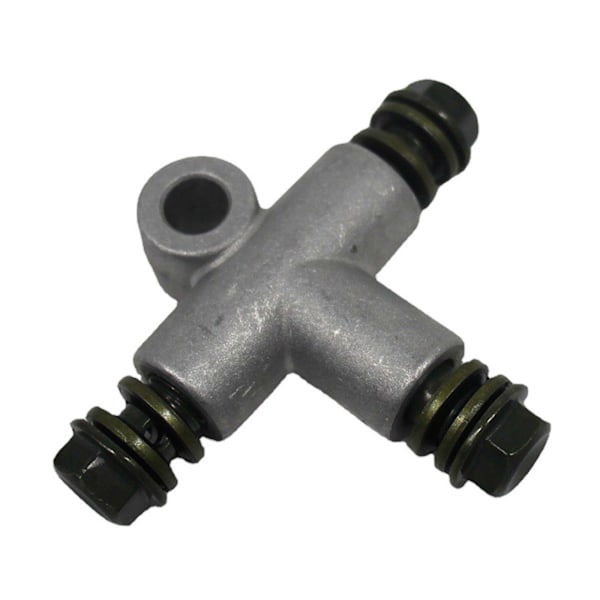 Slangeadapter Hydraulisk 3-vejs Bremsslangeadapter Rørkobling T-stykke 10mm Bolt ATV'er